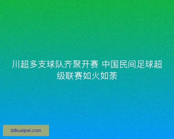 川超多支球队齐聚开赛 中国民间足球超级联赛如火如荼